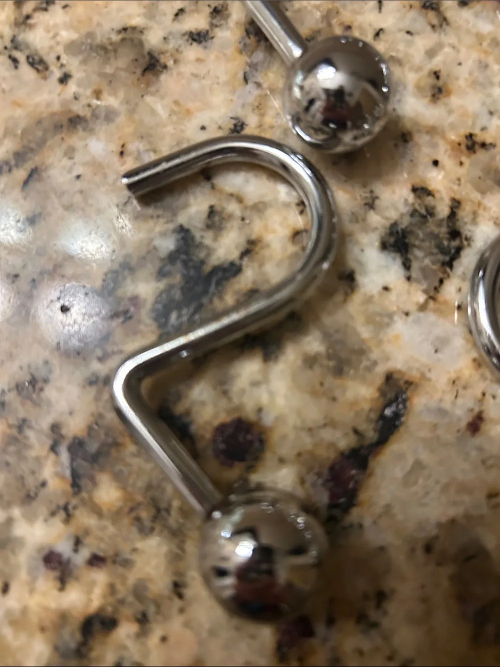 Polished Chrome Shower Curtain Hooks with Ball Ends - Set of 12